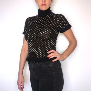 L’ecole des femmes polka dot turtleneck